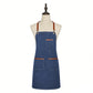 Denim Work Apron with Multi Pocket Utility Apron Full Coverage for Kitchen Studio Workshop and Home
