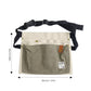 Multi Pocket Tool Waist Apron with Adjustable Strap Durable Canvas Utility Work Apron for Gardening
