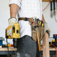 Men's Multi Pocket Tool Apron with Adjustable Waist Strap Durable Canvas Utility Work Apron