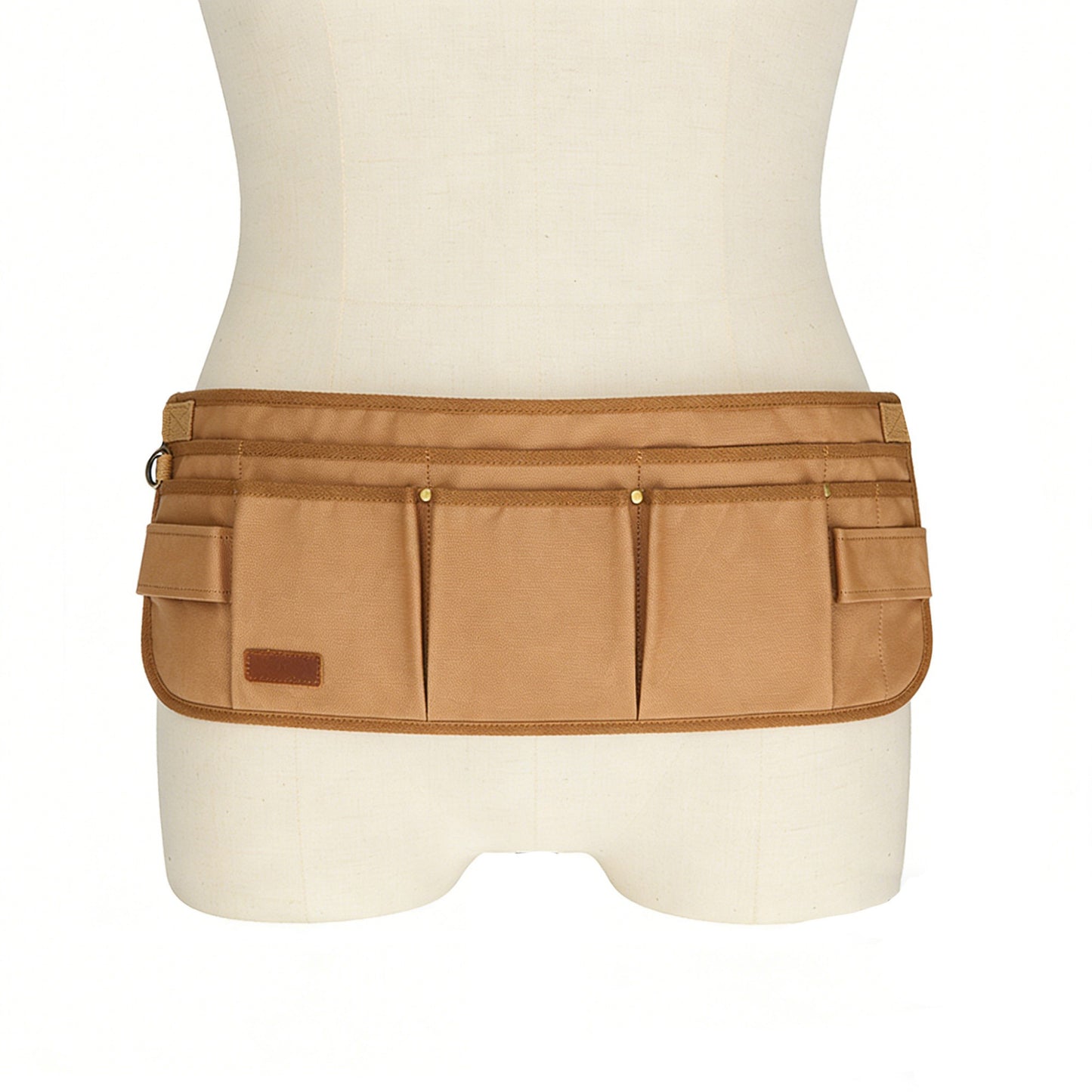 Men's Multi Pocket Tool Apron with Adjustable Waist Strap Durable Canvas Utility Work Apron