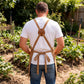 Heavy Duty Cotton Tool Apron with Adjustable Shoulder Straps Multi Pocket Work Apron for Woodworking