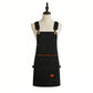 Heavy Duty Cotton Tool Apron with Adjustable Cross Back Straps Multi Pocket Work Apron for Woodwork