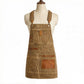 Heavy Duty Cotton Tool Apron with Adjustable Cross Back Straps Multi Pocket Utility Work Apron
