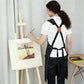 Cotton Kitchen Apron with Adjustable Cross Back Straps Multi Pocket Utility Apron for Cooking Baking