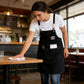 Cotton Kitchen Apron with Cross Back Straps Multi Pocket Utility Apron for Cooking Baking Craft