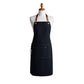 Cotton Kitchen Apron with Cross Back Straps Multi Pocket Utility Apron for Cooking Baking Craft