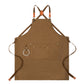 Cotton Kitchen Apron with Cross Back Straps Multi Pocket Utility Apron for Cooking Baking Craft