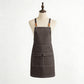 Cotton Kitchen Apron with Cross Back Straps Multi Pocket Utility Apron for Cooking Baking Craft
