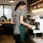 Cotton Kitchen Apron with Cross Back Straps Multi Pocket Utility Apron for Cooking Baking Craft