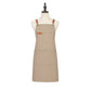 Cotton Kitchen Apron with Cross Back Straps Multi Pocket Utility Apron for Cooking Baking Craft
