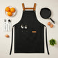 Cotton Kitchen Apron with Cross Back Straps Minimalist Utility Apron for Cooking Baking Craft Garden