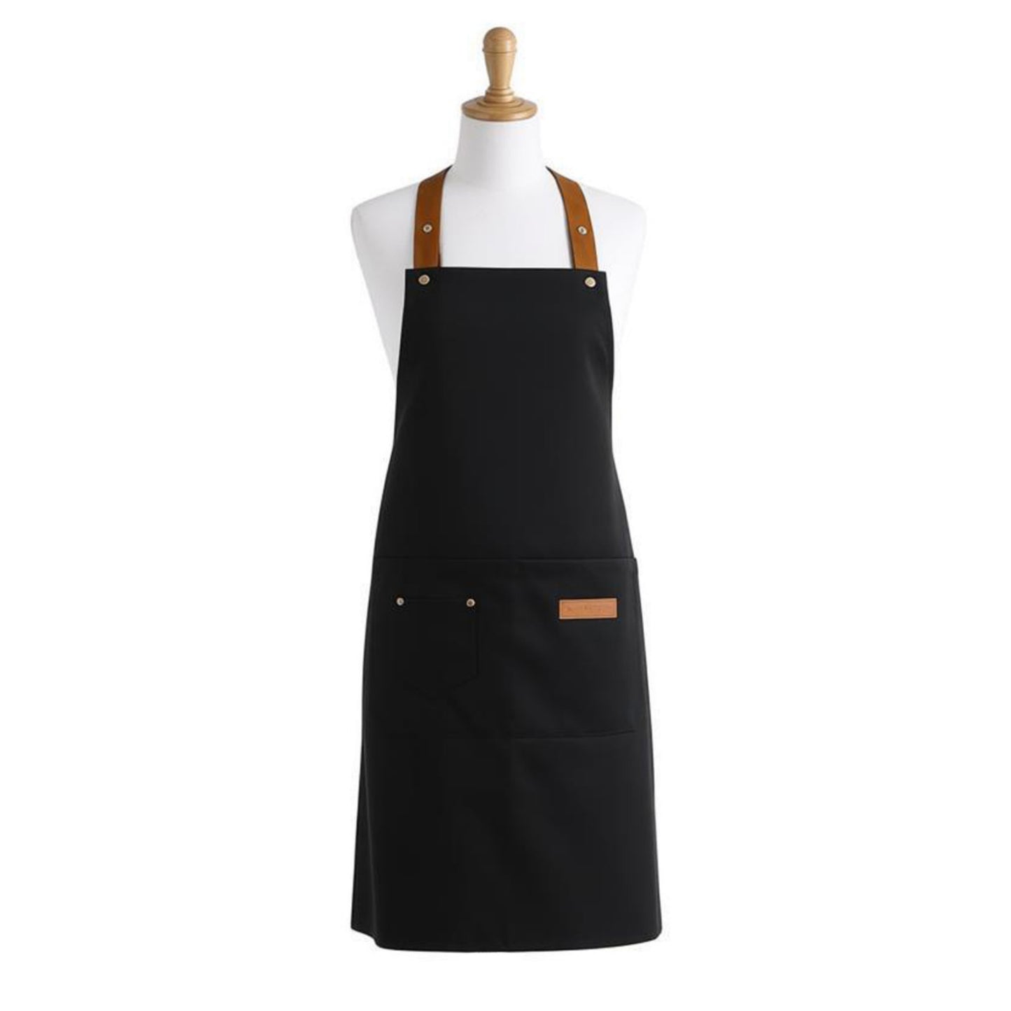 Cotton Kitchen Apron with Cross Back Straps Minimalist Utility Apron for Cooking Baking Craft Garden