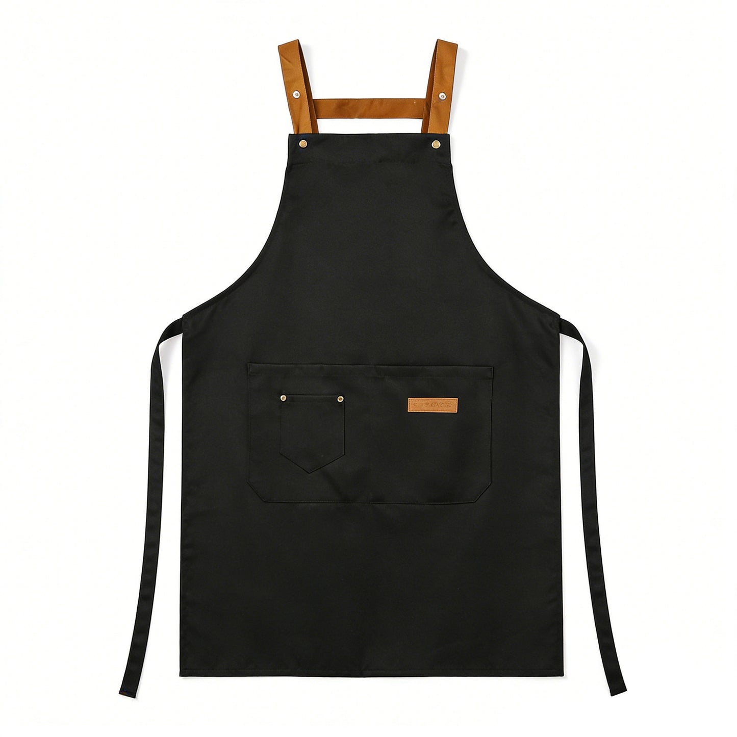 Cotton Kitchen Apron with Cross Back Straps Minimalist Utility Apron for Cooking Baking Craft Garden