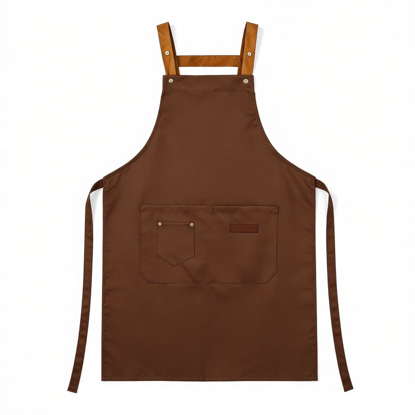 Cotton Kitchen Apron with Cross Back Straps Minimalist Utility Apron for Cooking Baking Craft Garden