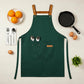 Cotton Kitchen Apron with Cross Back Straps Minimalist Utility Apron for Cooking Baking Craft Garden