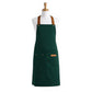 Cotton Kitchen Apron with Cross Back Straps Minimalist Utility Apron for Cooking Baking Craft Garden