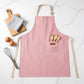 Striped Kitchen Apron Cotton Blend Adjustable Neck Apron with Pocket for Cooking Baking Home Use