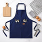 Kitchen Apron Cotton Blend Adjustable Neck Apron with Pocket for Cooking Baking Crafting