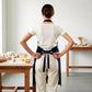 Kitchen Apron Cotton Blend Adjustable Neck Apron with Pocket for Cooking Baking Crafting