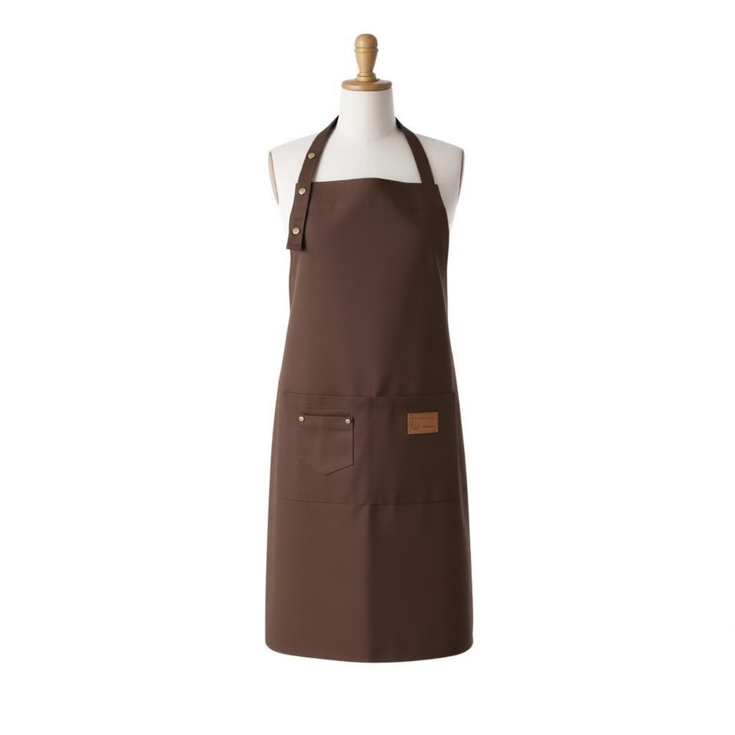 Kitchen Apron Cotton Blend Adjustable Neck Apron with Pocket for Cooking Baking Crafting