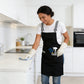 Kitchen Apron Cotton Blend Adjustable Neck Apron with Dual Pockets for Cooking Baking Kitchen Use