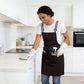 Kitchen Apron Cotton Blend Adjustable Neck Apron with Dual Pockets for Cooking Baking Kitchen Use