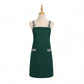 Kitchen Apron Cotton Blend Adjustable Neck Apron with Dual Pockets for Cooking Baking Kitchen Use