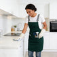 Kitchen Apron Cotton Blend Adjustable Neck Apron with Dual Pockets for Cooking Baking Kitchen Use