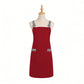 Kitchen Apron Cotton Blend Adjustable Neck Apron with Dual Pockets for Cooking Baking Kitchen Use