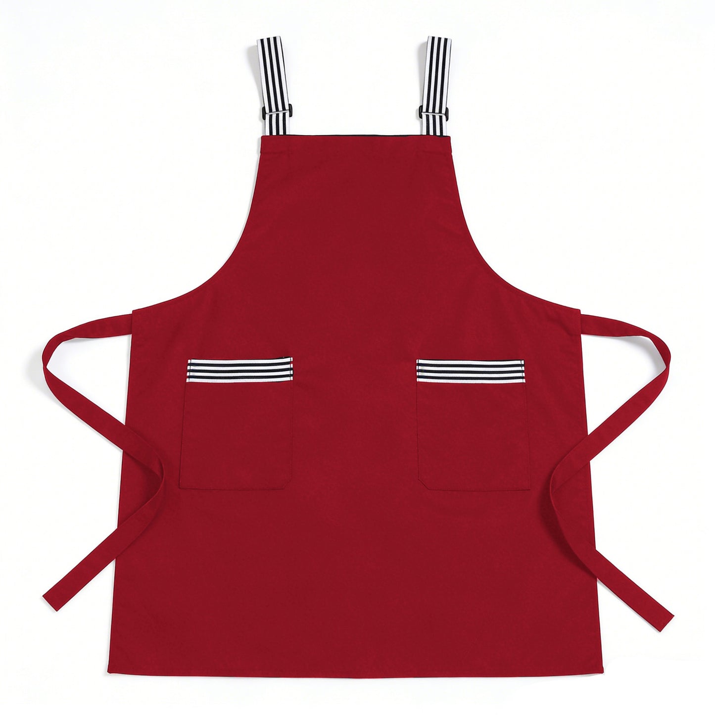 Kitchen Apron Cotton Blend Adjustable Neck Apron with Dual Pockets for Cooking Baking Kitchen Use