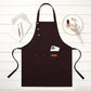 Kitchen Apron Polyester Adjustable Neck Apron with Pocket for Cooking Baking Work Use