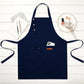 Kitchen Apron Polyester Adjustable Neck Apron with Pocket for Cooking Baking Work Use