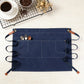 Waist Apron Cotton Work Apron with Multi Pocket Utility Design Adjustable Tie for Cooking Server