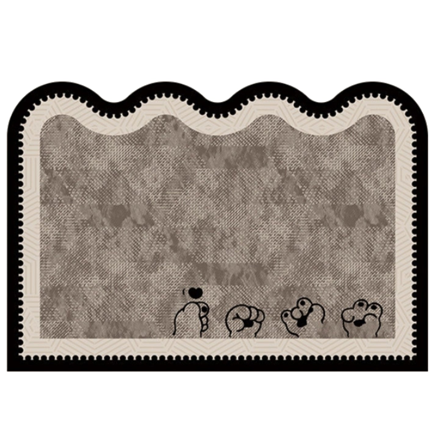 Diatomite Bath Mat Soft Suede Surface Quick Dry Absorbent Bathroom Floor Mat
