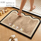 Diatomite Bath Mat Soft Suede Surface Quick Dry Absorbent Bathroom Floor Mat