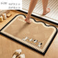 Diatomite Bath Mat Soft Suede Surface Quick Dry Absorbent Bathroom Floor Mat