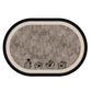 Oval Diatomite Bath Mat Soft Suede Surface Quick Dry Cute Cartoon Bathroom Floor Mat