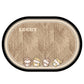 Oval Diatomite Bath Mat Soft Suede Surface Quick Dry Cute Cartoon Bathroom Floor Mat
