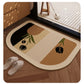 Diatomite Bath Mat Soft Suede Surface Quick Dry Minimalist Bathroom Floor Mat