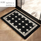 Rectangular Diatomite Bath Mat Soft Suede Surface Bathroom Floor Mat