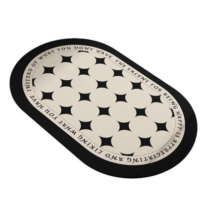 Absorbent Bathroom Floor Mat Non Slip Quick Dry Bath Rug Soft Diatom Mud Entryway Mat