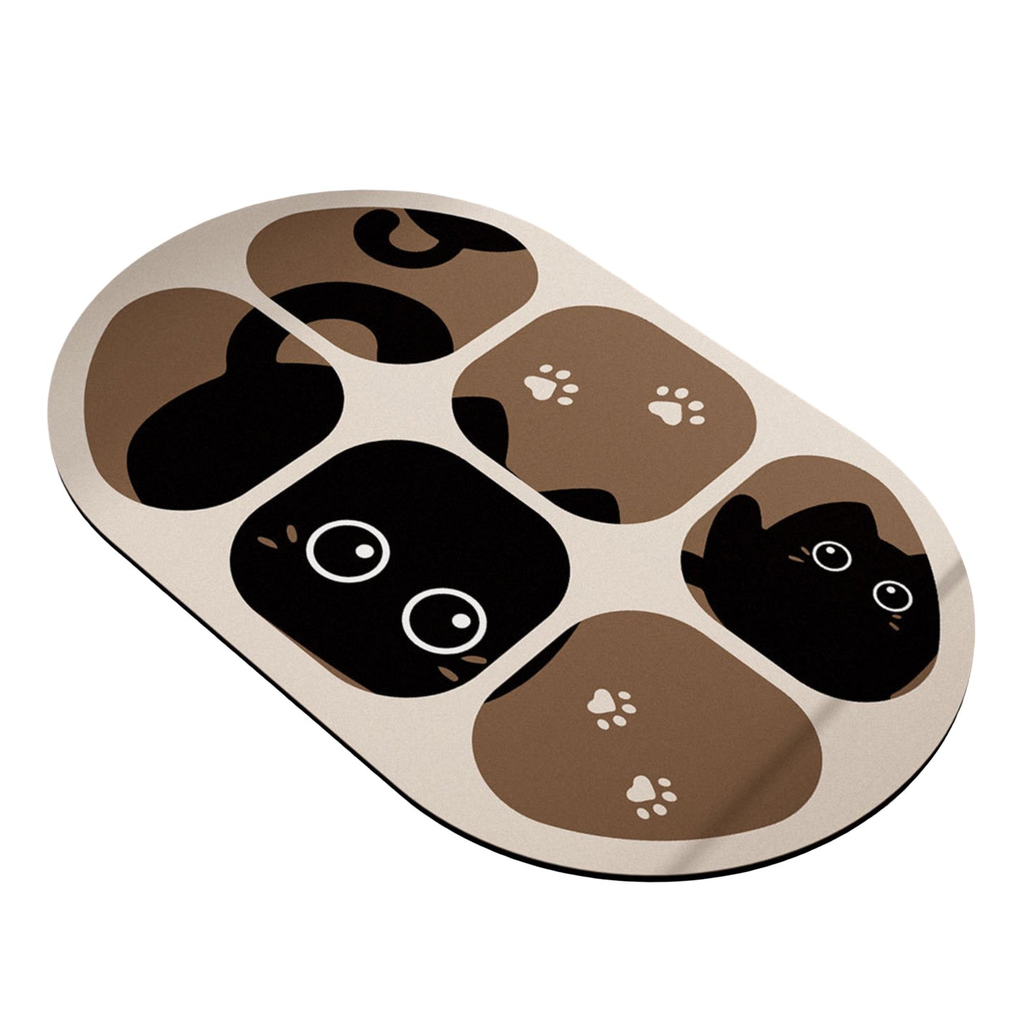 Absorbent Bathroom Floor Mat Non Slip Quick Dry Bath Rug Soft Diatom Mud Entryway Mat