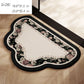 Irregular Shape Bathroom Floor Mat Non Slip Quick Dry Absorbent Bath Rug Soft Diatom Mud Mat