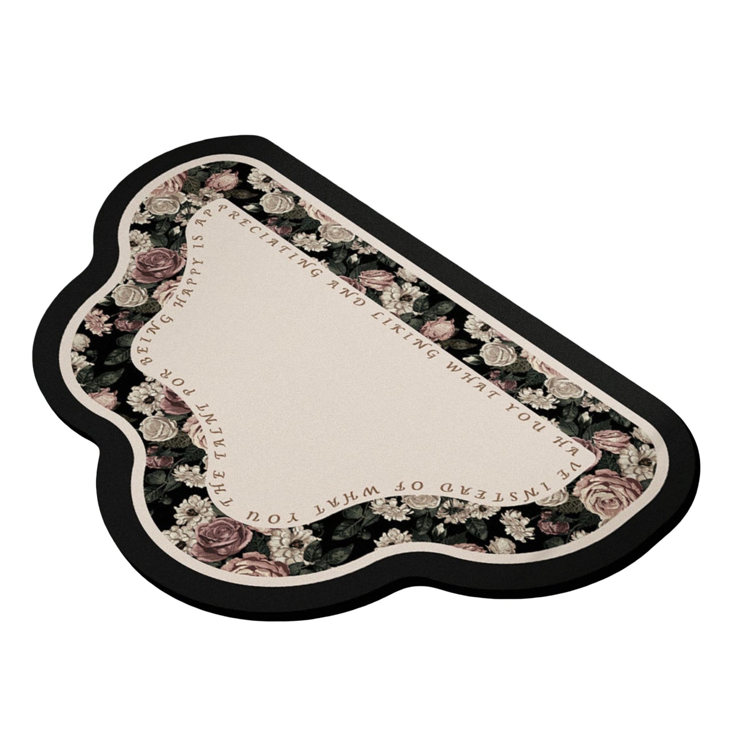 Irregular Shape Bathroom Floor Mat Non Slip Quick Dry Absorbent Bath Rug Soft Diatom Mud Mat