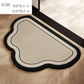 Irregular Shape Bathroom Floor Mat Non Slip Quick Dry Absorbent Bath Rug Soft Diatom Mud Mat