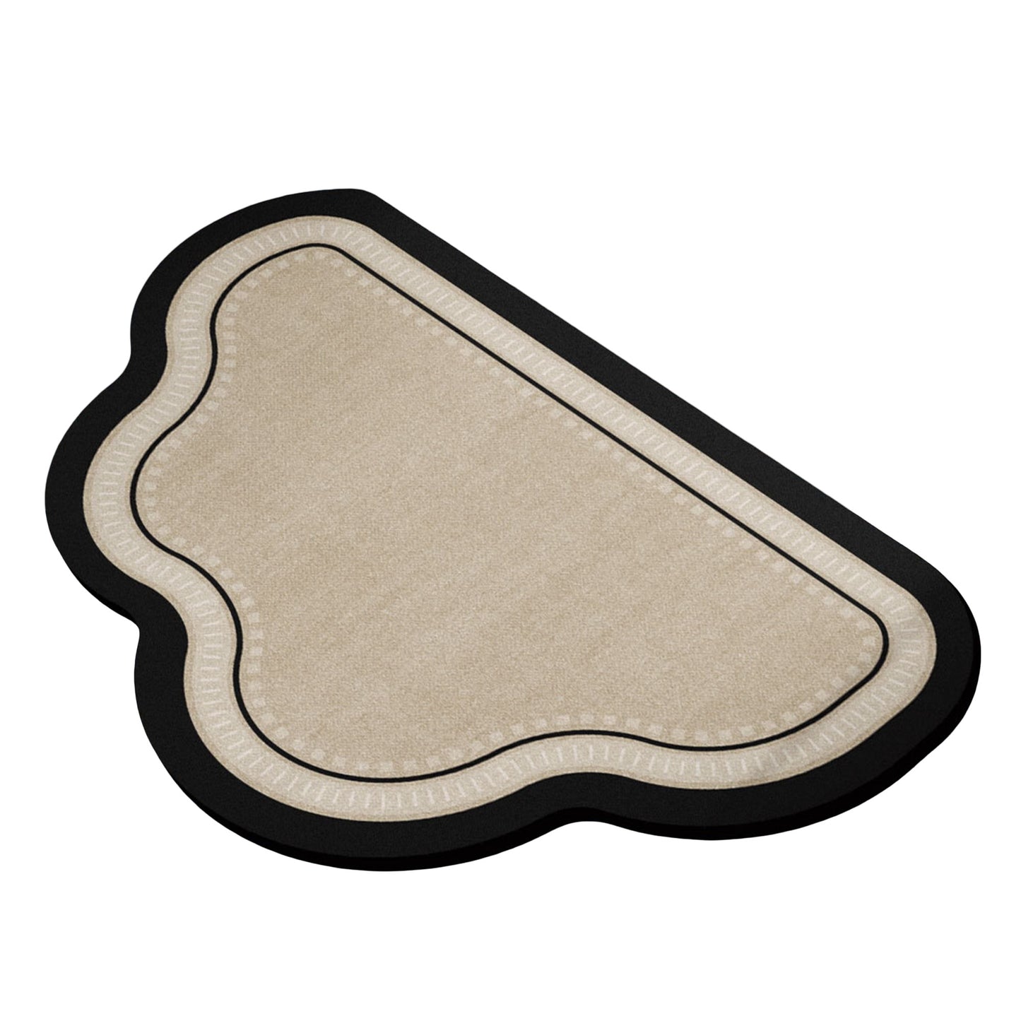 Irregular Shape Bathroom Floor Mat Non Slip Quick Dry Absorbent Bath Rug Soft Diatom Mud Mat