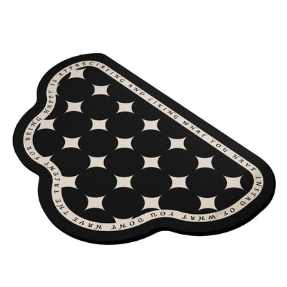 Irregular Shape Bathroom Floor Mat Non Slip Quick Dry Absorbent Bath Rug Soft Diatom Mud Mat