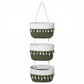 3 Tier Hanging Storage Basket Cotton Rope Wall Organizer Tassel Decorative Storage