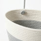 3 Tier Hanging Storage Basket Cotton Rope Wall Organizer Tassel Decorative Storage