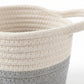 Small Hanging Storage Basket with Handle Woven Style Organizer for Bathroom Bedroom Entryway